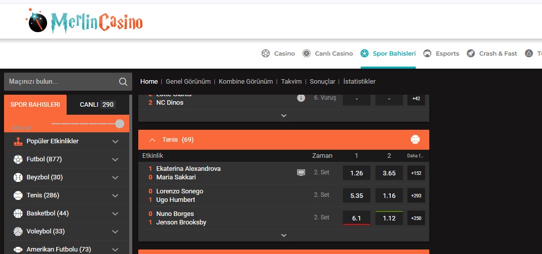 Merlincasino Üyelik